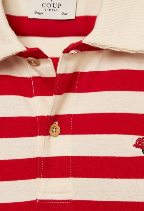 Sailor Polo - Red/Off-White - GLAM MODA